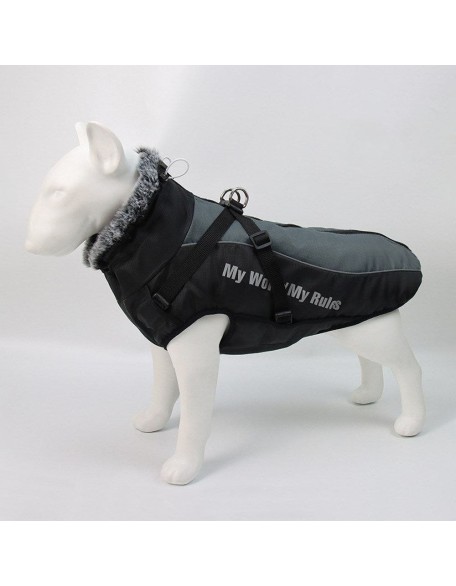 Waterproof Dog Jacket Harness for Large Dogs