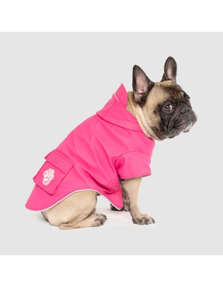 Dog Raincoat Pet Water Proof Clothes Lightweight Rain Jacket Poncho Hoodies with Strip Reflective