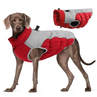 Reflective Dogs Thickening Jacket Waterproof Dog  Harness, Dog Snowsuit