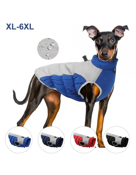 Reflective Dogs Thickening Jacket Waterproof Dog  Harness, Dog Snowsuit