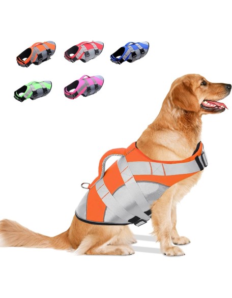 Pet Dog Life Jacket Vest Portable Breathable Swimwear